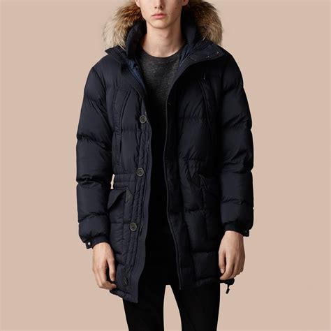 burberry anorak navy|Burberry store online.